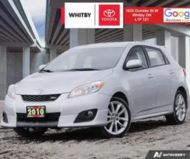 TOYOTA MATRIX 2010 TOYOTA MATRIX XRS 2.4L FWD / LOW KILOMETERS / SELLING AS-IS