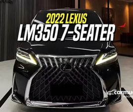 LEXUS LM 2022 LEXUS LM 350 3.5 7 SEATER MPV BLACK HITAM LM350 7SEATER