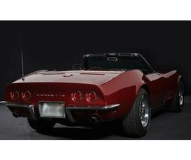 CORVETTE C3 1968 CHEVROLET CORVETTE ROUGE FONCÉ MANUEL CONDUITE À GAU...
