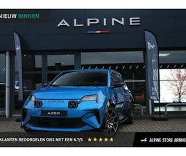 ALPINE A290 ALPINE A290 - GTS 52 KWH | DEVIALET AUDIO | STOEL & STUURVERWARMING | CLIMATRONIC | APPLE CARPLAY & ANDR