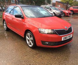 SKODA RAPID SPACEBACK 2015 SKODA RAPID SPACEBACK 1.6 TDI SE SPORT EURO 5 5DR HATCHBACK DIESEL MANUAL