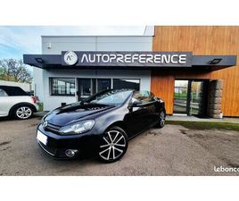 VOLKSWAGEN GOLF CABRIOLET VOLKSWAGEN GOLF VI CABRIOLET 2.0 TDI 140CH CARAT DSG6*1ER MAIN*CABRIOLET*RADAR*PALETTE AU VOLANT