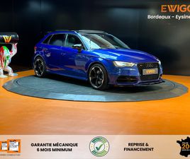 AUDI A3 SPORTBACK S3 SPORTBACK 2.0 TFSI 300 BLACK EDITION QUATTRO S-TRONIC BVA / TOIT OUVRANT/CIEL ÉTOILÉ /EXCELLENT ÉTAT