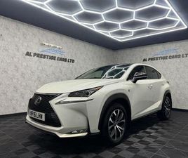 LEXUS NX NX 200T 2016 LEXUS NX 2.0 200T F SPORT AUTO 4WD EURO 6 5DR ESTATE PETROL AUTOMATIC