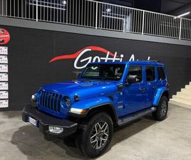 JEEP WRANGLER TETTO APRIBILE ELETTRICO 4XE BLU MISANO