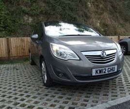 VAUXHALL MERIVA VAUXHALL, MERIVA SE, MPV, 2012, PETROL, MANUAL, 1398 (CC), 5 DOORS, PANORAMIC ROOF