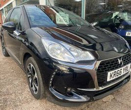 CITROEN DS3 CABRIO 2016 DS AUTOMOBILES DS 3 CABRIO 1.2 PURETECH ELEGANCE CABRIOLET 2DR PETROL MANUAL EURO 6 (START/STOP) (1...