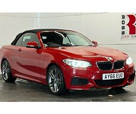 BMW SERIE 2 CABRIOLET 218 2016 (66) - 1.5 218I M SPORT CONVERTIBLE 2DR PETROL AUTO EURO 6 (START/STOP) (136 PS)