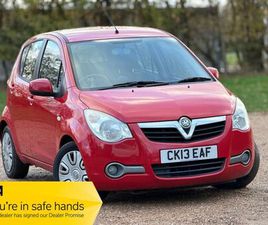 VAUXHALL AGILA 2013 VAUXHALL AGILA 1.0 S ECOFLEX