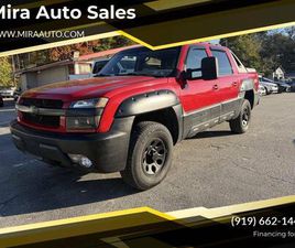 CHEVROLET AVALANCHE 1500 USED 2002 CHEVROLET AVALANCHE 1500