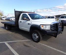 DODGE RAM 5500 2008 DODGE RAM 5500 CUMMINS DIESEL DRW 4X4 FLATBED 4WD CLEAN 102K MILE