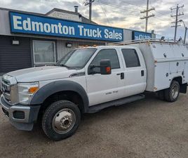 2012 FORD F-550 XLT 4X4 CREW CAB DUALLY 9' ENCLOSED SERVICE BODY
