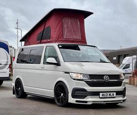 VOLKSWAGEN TRANSPORTER T6.1 2021 VOLKSWAGEN TRANSPORTER HARDYVDUBS LUXURY 4 BERTH POP-TOP PANEL VAN DIESEL MANUAL