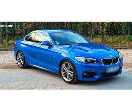 BMW SERIE 2 228 BMW SÉRIE 2 COUPÉ 228I - 245 CH - M SPORT BVA8 - PROPULSION - BLEU ESTORIL