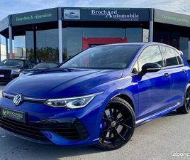 VOLKSWAGEN GOLF 8R PACK R-PERFORMANCE / 2.0L 320 CH DSG 7 4MOTION / BLEU LAPIZ / SIÈGES SPORT CHAUFFANTS / VOLANT CHAUFFANT / ECLAIRAGE D'AMBIANCE / HARMAN-KARD