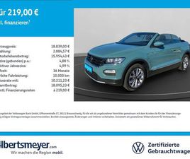 VOLKSWAGEN T-ROC CABRIOLET 1.0 TSI STYLE +NAVI+SITZHEIZUNG+