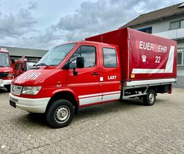 MERCEDES SPRINTER 312 MERCEDES-BENZ 312D DOKA 4X4 FEUERWEHR LANGVERSION LADEBORDWAND