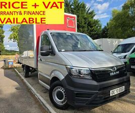 MAN TRUCK MAN TGE 2020 MAN TGE VW CRAFTER 2.0 TDI 3100 LUTON VAN TAIL LIFT CHASSIS CAB DIESEL MANUAL