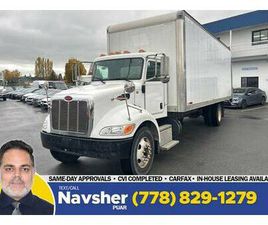 PETERBILT 337 2019 PETERBILT 337 26' BOX + RAILGATE + HYDRAULIC BRAKE