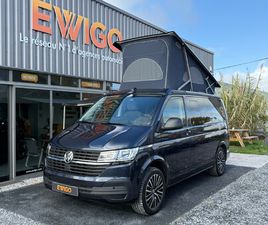 VOLKSWAGEN TRANSPORTER T6 CALIFORNIA T6 2.0 TDI 150 BLUEMOTION COAST - ATTELAGE - CUMULUS 3L - VITRES TEINTEES - JANTES