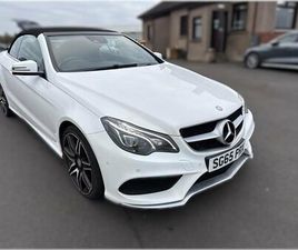 2015 65 MERCEDES-BENZ E-CLASS 3.5 E400 V6 AMG LINE CABRIOLET 2DR PETROL G-TRONIC
