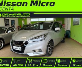 NISSAN MICRA MICRA 5ª SERIE MICRA 1.0 IG 12V 5 PORTE ACENTA