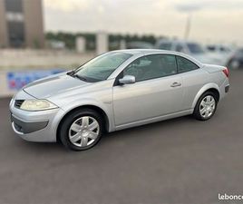 RENAULT MEGANE 2.0 I 135CH CABRIOLET LUXE/RADAR DE RECUL/CLIMATISATION/CARNET D’ENTRETIEN/PROMO BLACK FRIDAY