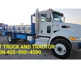 PETERBILT 337 2016 PETERBILT 337 FLATBED PTO PUMP TRUCK 8SPD FLATBED PTO PUMP DELIVE