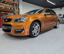 CHEVROLET SS 2017 CHEVY SS SEDAN ORANGLE BLAST METALLIC MANUAL TRANSMISSION