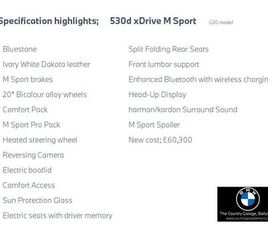 BMW SERIE 5 530D XDRIVE BMW 5 SERIES 530D XDRIVE M SPORT SALOON 3.0 4DR