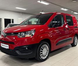 TOYOTA PROACE CITY 1.5 102HK-CRUISE-H.FESTE-2XSKYVEDØR-P.SENSOR-INNREDNING