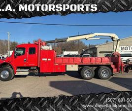 FREIGHTLINER M2 106 2005 FREIGHTLINER M2 106 EXT CAB CRANE HEAVY SPEC DUAL AXLE LOCKERS