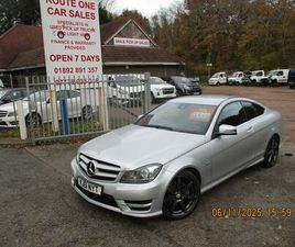 MERCEDES CLASSE C COUPE C 180 2011 MERCEDES-BENZ C CLASS C180 BLUEEFFICIENCY AMG SPORT EDITION 125 2DR AUTO COUPE PETROL AUTOMATIC
