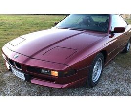 1991 BMW 8 SERIES ROUGE MANUEL, 6 VITESSES CONDUITE À GAU...