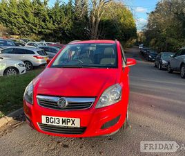 VAUXHALL ZAFIRA VAUXHALL ZAFIRA 2013
