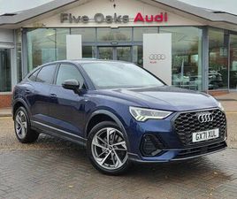 AUDI Q3 45 TFSI E AUDI Q3 1.4 TFSIE 45 BLACK EDITION SPORTBACK 5DR PETROL PLUG-IN HYBRID S TRONIC EURO 6 (START/STOP) 13KWH (245 PS)