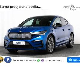 ŠKODA ENYAQ IV 80 COUPE RS 299 KS, ACC+KAM+GR SJED+PANO+VIRT+NAVI, 2023 GOD.