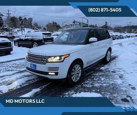 LAND ROVER RANGE ROVER 2017 LAND ROVER RANGE ROVER 3.0L SUPERCHARGED HSE