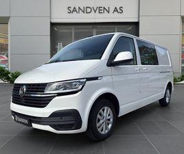 VOLKSWAGEN TRANSPORTER 150HK 4M AUT/LANG/HELLAKKERT/WEBASTO/2X SKYVEDØR/3SETER