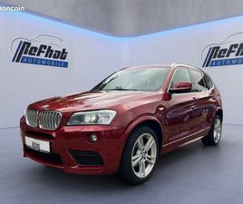 BMW X3 35D PACK M 313 CH XDRIVE - TOIT OUVRANT - NAVI - SIÈGES CUIR ÉLEC - ATTELAGE
