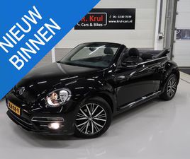 VOLKSWAGEN BEETLE CABRIOLET 1.2 TSI SOUND AIRCO-ECC NAVIGATIE APP CONNECT SPORTVELGEN 17 INCH PARKEERSENSOREN WINDSCHERM AFDEKHOES BOEKJES AANWEZIG 2017 FACELIF