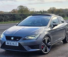 SEAT LEON CUPRA 290 2016 - 2.0 TSI CUPRA 290 SPORT COUPE 3DR PETROL MANUAL EURO 6 (START/STOP) (290 PS)