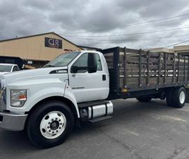 FORD F 650 2017 FORD F650 STAKEBED FLATBED 20FT, 6.7 CARB COMPLIANT DIESEL, LO MI