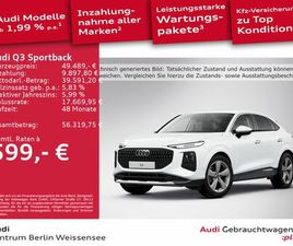 AUDI Q3 SPORTBACK SPORTBACK TFSI 110 KW S-TRO*LED*RFK*NAV*LEDER