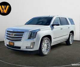 CADILLAC ESCALADE CADILLAC ESCALADE 6.2 425CH V8 PLATINUM FLEXFUEL D'ORIGINE 2ÈME MAIN FULL OPTIONS SUIVI À JOUR 39000KM GARANTIE 6 MOIS