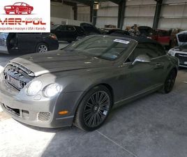 BENTLEY CONTINENTAL GT C SPEED 2010 6.0L 6.0 BENZYNA 600KM