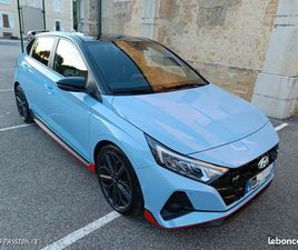 SUPERBE HYUNDAI I20N 204 CH 2023 PERFORMANCE FAIBLE KM ASSISTANCE À LA CONDUITE BOSE GPS CAMÉRA FRANÇAISE BLEU PERFORMANCE 1ÈRE MAIN
