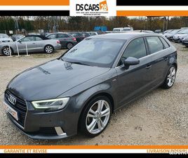 AUDI A3 SPORTBACK 30 TFSI/58000KMS/S-LINE/2018/CAMÉRA/CUIR/GARANTIE/RÉSERVATION&LIVRAISON POSSIBLE