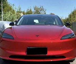TESLA MODEL 3 RWD 2024 NERA WRAP RED + ACCESSORI