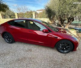TESLA 3 ROUGE PROPULSION, 2023, 35000KM, GARANTIE MOTEUR-BATTERIE (2031)